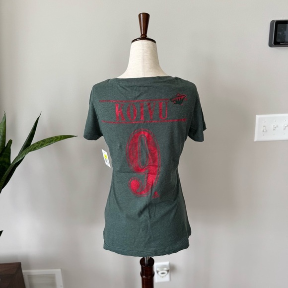NWT Minnesota WILD “Koivu” Green Graphic Tee Shirt - Picture 4 of 6